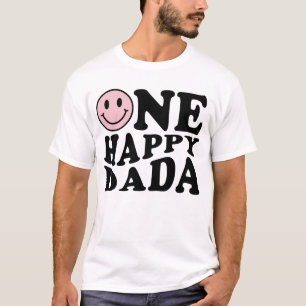 T-shirt Un joyeux Dada Pink Matching One Family Annivers