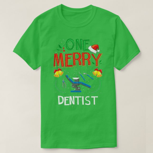 T-shirt Un joyeux Dentiste Médecin Dentaire Vilain Noël (Design devant)