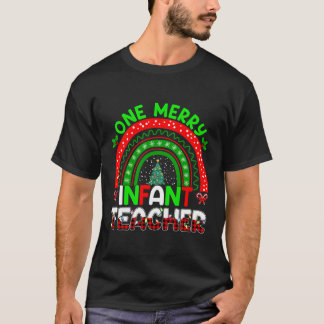 T-shirt Un Joyeux Enseignant de bébé Noël Arbre de Noël En