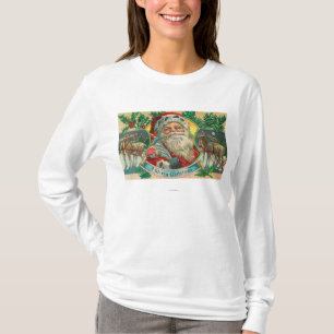 T-shirt Un Joyeux Noël Père Noël et scène de renne