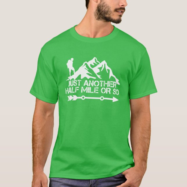 T-shirt un kilomètre de plus, une randonnée verte (Devant)