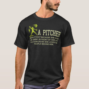 T-shirt un lanceur de baseball à l'amérique