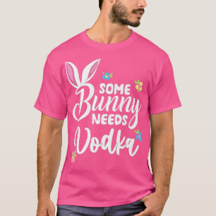 T-shirt Un Lapin A Besoin De Vodka Amusant Vodka Easter Al
