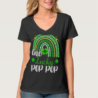 T-shirt Un Lucky Pop Empreinte de léopard Rainbow St Patri
