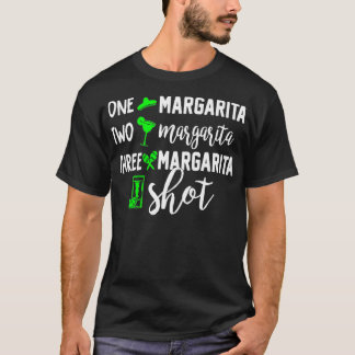 T-shirt Un Margarita Deux Margarita Trois Margarita Tiré