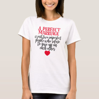 T-shirt Un mariage parfait