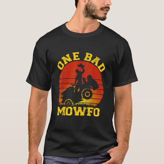 T-shirt Un Mauvais Mowfo Funny Soin De Pelouse Maillot Gar (Devant)