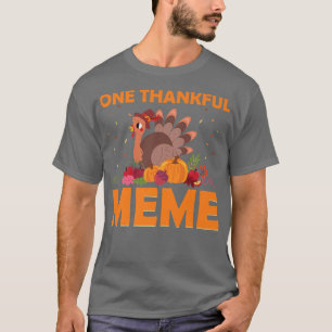 T-shirt Un Mème De Remerciements Correspondant Automne Tur