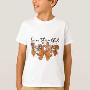 T-shirt Un Merci Citrouille Enseignant Automne Coquette Bo