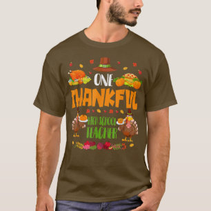 T-shirt Un Merci Enseignant Lycéen Automne Merci