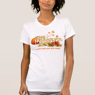 T-shirt UN MERCI MAMA MOM élégant Thanksgiving