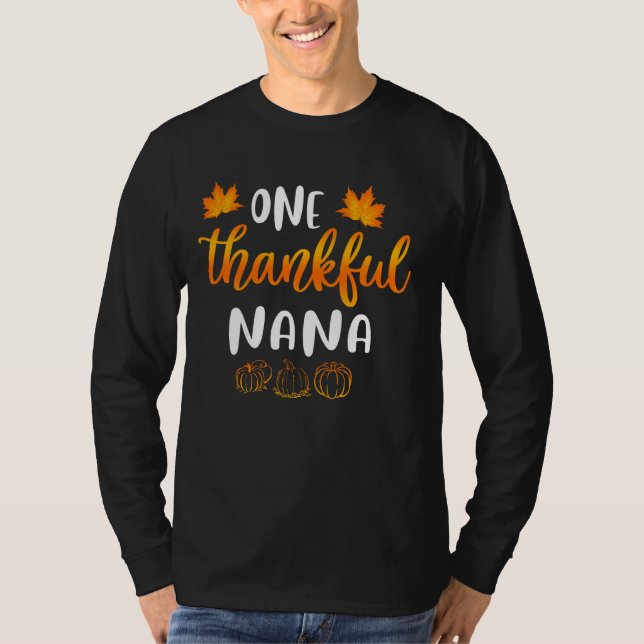 T-shirt Un Merci Nana Fall Thanksgiving Automne Funny M (Devant)