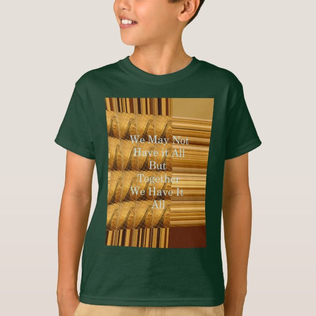 T-shirt Un message inspirant avec la conception africaine  (Devant)