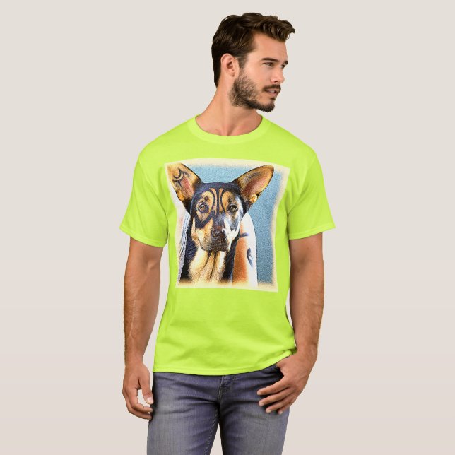 T-shirt "Un mignon chien" jolie photo. Commandez dès maint (Devant entier)