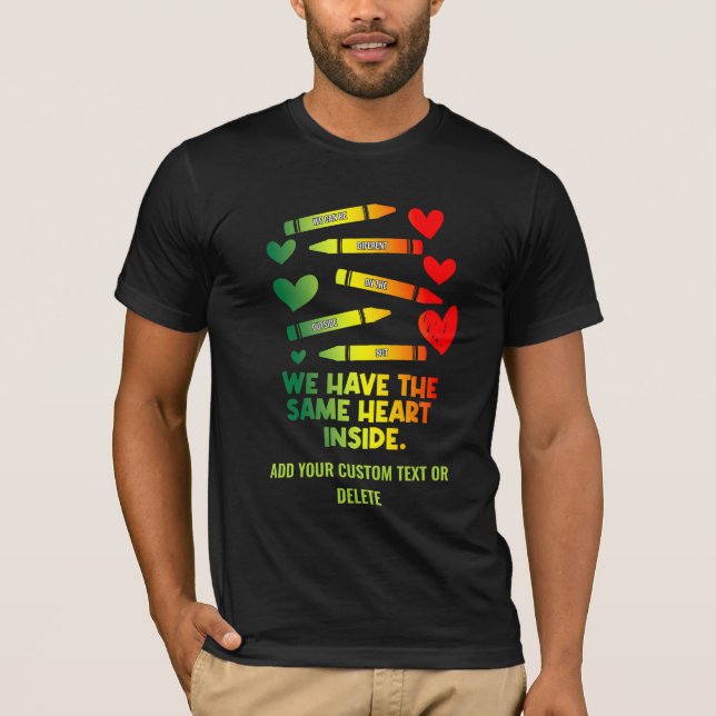 T-shirt Un militant du Mois de l'histoire noire cite l'éga (Devant)
