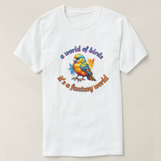 T-SHIRT " UN MONDE D'OISEAUX "