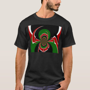 T-shirt Un Motif du drapeau kényan dynamique : un art puis