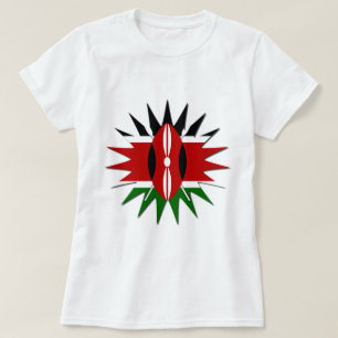 T-shirt Un Motif kenyan dynamique : un art 18 étoiles
