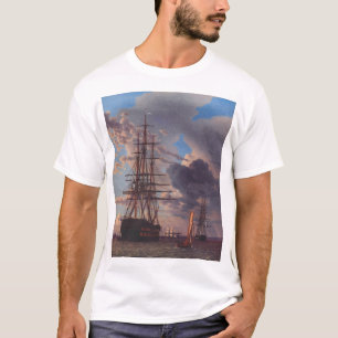T-shirt Un navire et une frégate à l'ancre