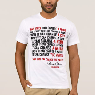 T-shirt UN nbckgrnd de VOICE-BARACK OBAMA