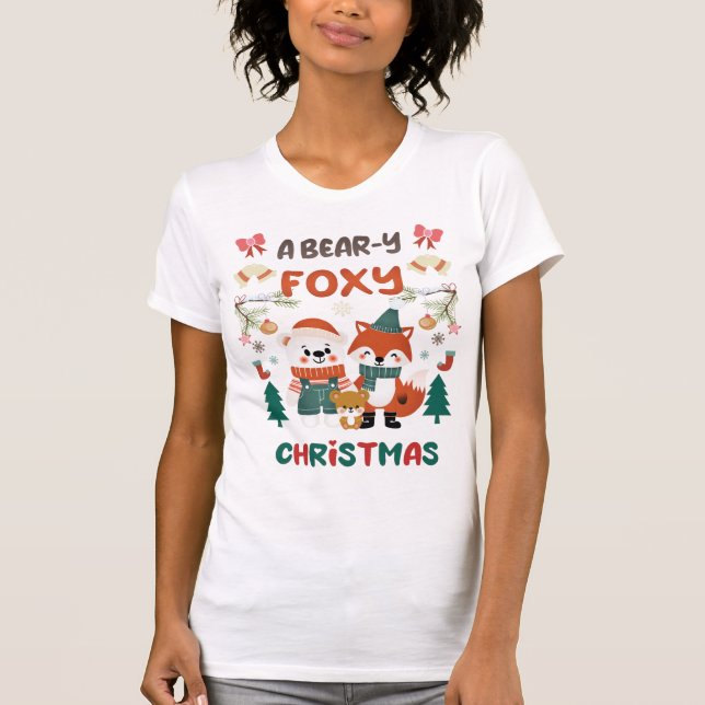 T-SHIRT UN NOËL FOXY OURS ! (Devant)
