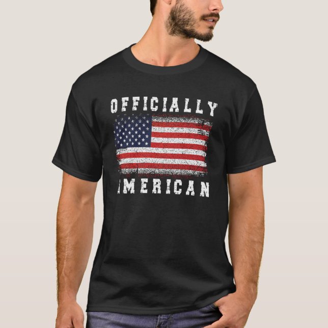 T-shirt Un nouveau cadeau citoyen américain à la citoyenne (Devant)
