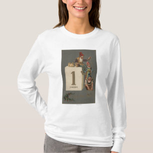 T-shirt Un nouvel argent de lancement heureux de