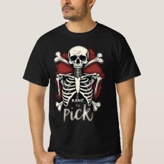 T-shirt Un os pour choisir Horreur Squelette Hommes du Jou