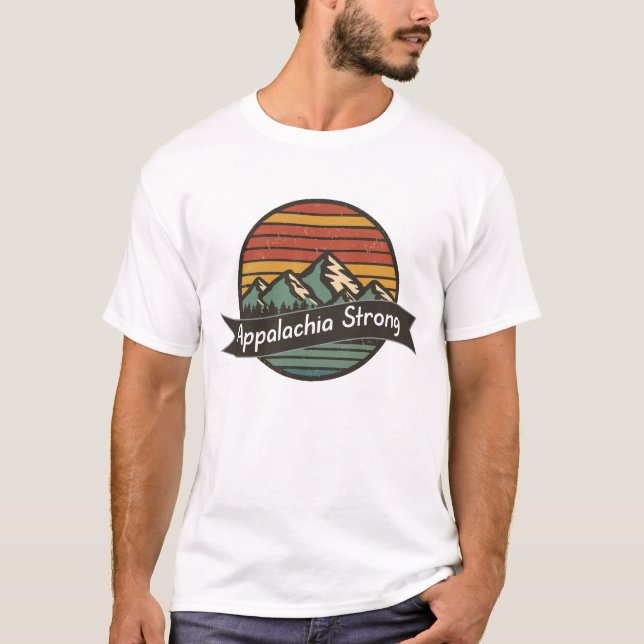 T-shirt Un ouragan fort au sud-est Helene Appalachia (Devant)