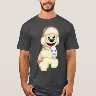 T-shirt Un ours froid avec une boisson chaude