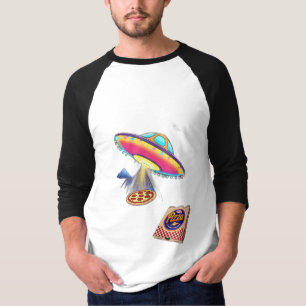 T-shirt Un OVNI livre de la pizza.
