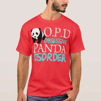 T-shirt Un Panda Obsessif Mal Trouble