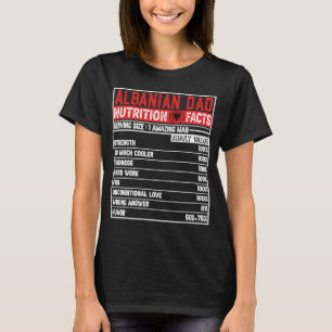 T-shirt Un papa albanais Héros Fête des pères nutritionnel