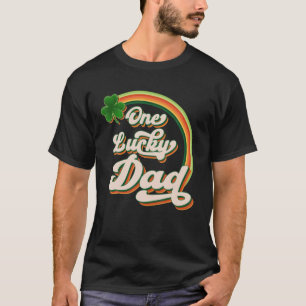 T-shirt Un papa chanceux Funny Irlandais Clovers St Patric