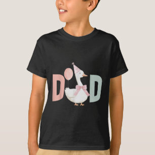 T-shirt Un papa d'oie idiot 1er premier anniversaire famil