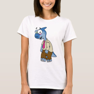 T-shirt Un Parasaurolophus Caricaturé En Zombie.