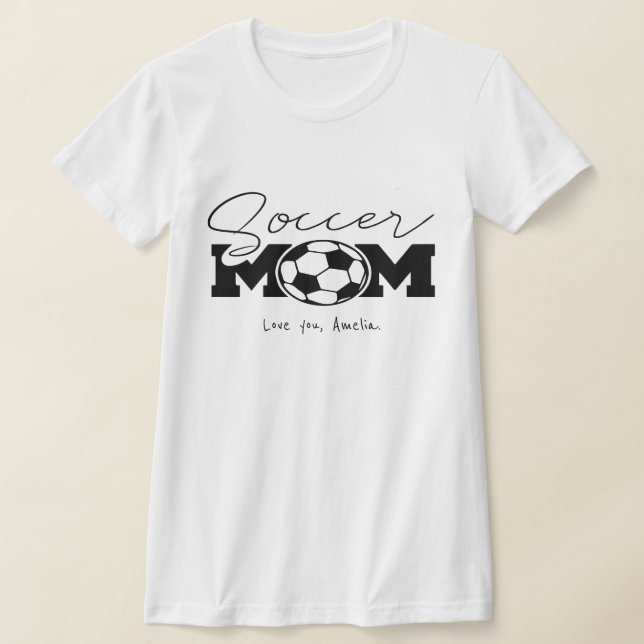 T-shirt Un parfait personnalisé pour chaque maman de socce (Poser)