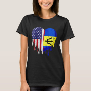 T-shirt Un patriote américain de la Barbade cultive son pa