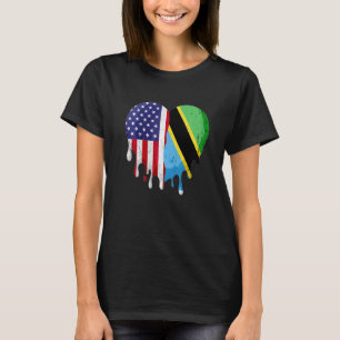 T-shirt Un patriote tanzanien américain a grandi dans un p