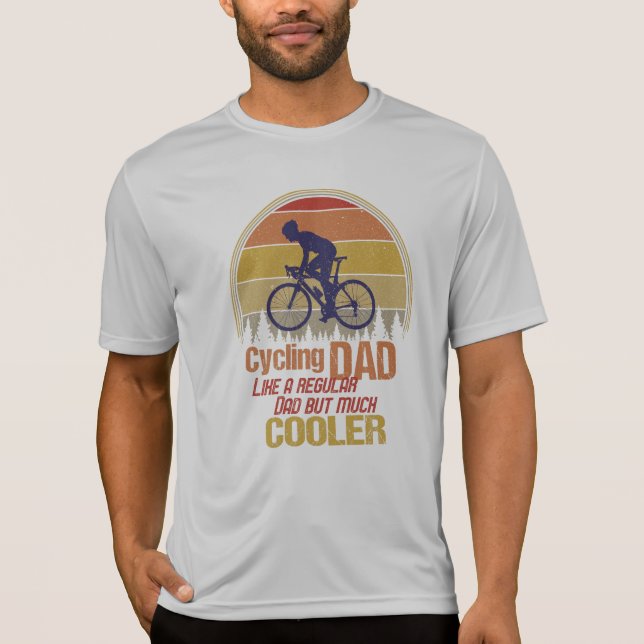 T-shirt Un Père Cycliste Comme Un Père Régulier Mais Beauc (Devant)