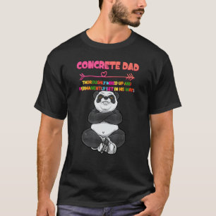 T-shirt Un Père En Béton Mélangé À Fond Humour Sarcastique