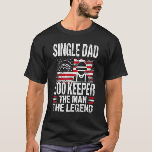 T-shirt Un Père Seul Zoo Garder L'Homme La Légende Retro U