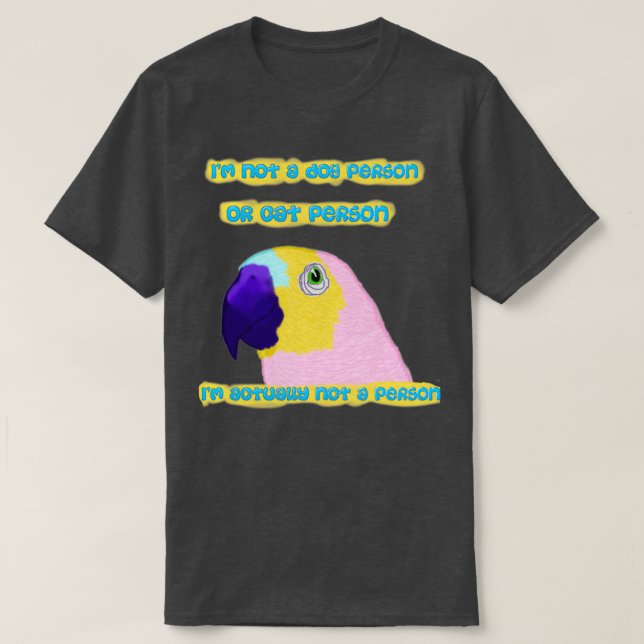 T-shirt Un perroquet assourdissant (Design devant)