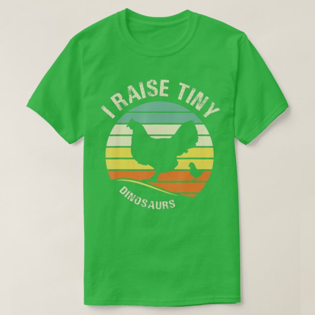 T-shirt Un petit dinosaurschicken irise un drôle de cadeau (Design devant)