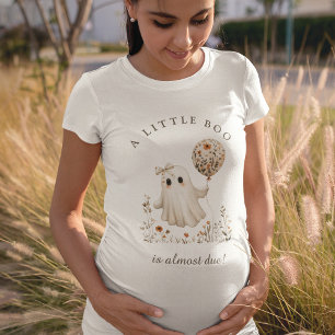 T-shirt Un petit fantôme est presque là ! Baby Shower Bohè