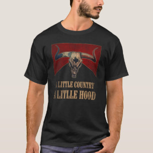 T-shirt Un petit pays Un petit crâne taureau Ouest