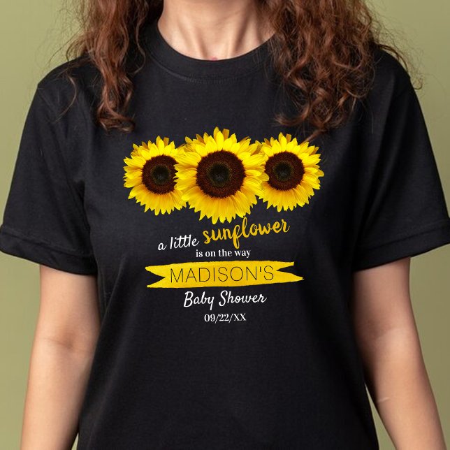 T-shirt Un Petit Tournesol Est En Route ! Baby shower (Créateur téléchargé)