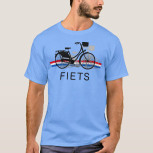 T-shirt Un peu de Bicycle dans Dutch in Flag