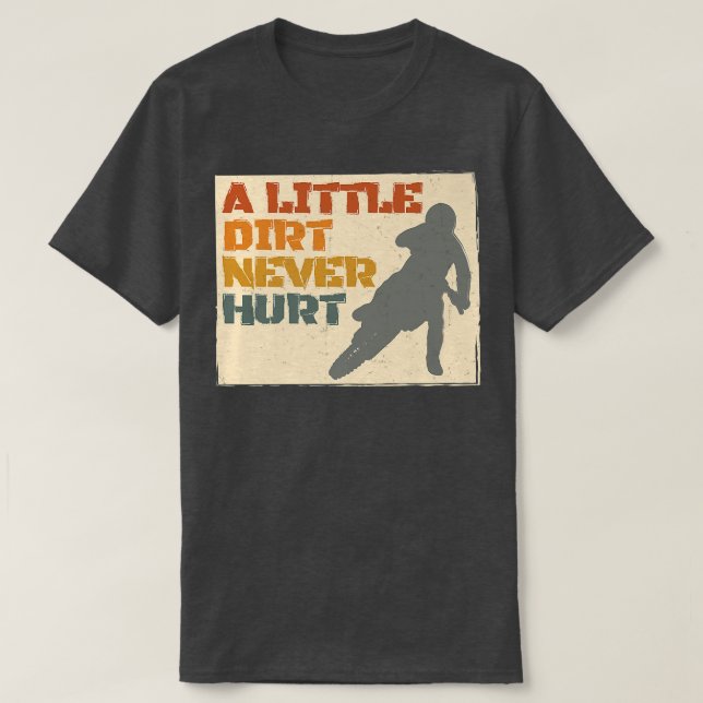 T-shirt Un Peu De Chemin N'A Jamais Blessé Motocross Biker (Design devant)
