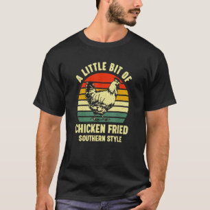 T-shirt Un peu de poulet frit de restauration rapide du su